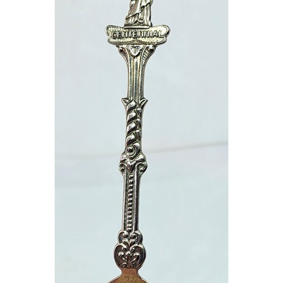 Statue Of Liberty Centennial Souvenir Spoon Made In Holland Silver Plated - Picture 4 of 10